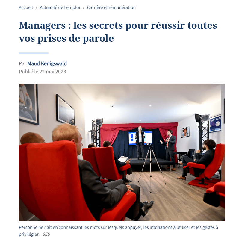 Le Figaro – Les secrets pour réussir toutes vos prises de parole